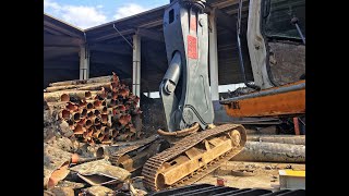 BULLDOZER SCRAPPING BY VTN SCRAP SHEAR CI7000  PART 2 [upl. by Aziram847]