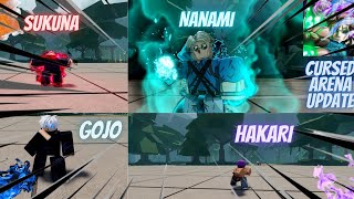 Cursed Arena New HAKARI Moveset With Gojo And Sukuna Rework And Nanami Ultimate Moves [upl. by Tanner]