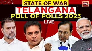 Telangana Exit Poll 2023 LIVE Opinion Poll Survey for Telangana Elections 2023  India Today LIVE [upl. by Stig806]