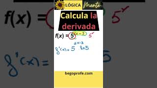 DERIVADAS maths educacionmatematica educaciónmatemática algebra exponentes derivadas [upl. by Tewell]