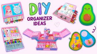 AMAZING ORGANIZER IDEAS  SIDE OPENING DESK ORGANIZER From Waste Cardboard and more [upl. by Montague]