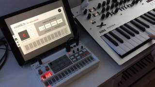 Demo of midiFILTrVS app that quotfixesquot the MIDI of the Volca Sample [upl. by Phox]