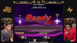 The Gang Winners Top 48 — EGtvR2DLiu Green Fox vs VGBC  Rishi Red Fox Marth — SSBM Singles [upl. by Norwood]