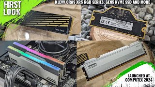 KLEVV CRAS XR5 RGB Series LPCAMM2 Module CRAS C925 Genuine G560 NVMe Gen5 SSD Launched  Computex [upl. by Taveda]