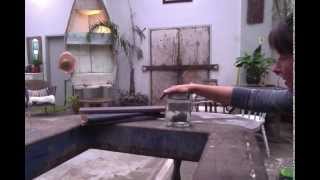 DIY trick to weather wood with steel wool and vinegar How to make new wood look old [upl. by Dorree]