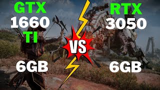 RTX 3050 6GB vs GTX 1660 TI – Teste em 11 jogos [upl. by Sharleen]