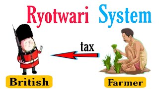 ryotwari system zamindari system class 8  ryotwari zamindari [upl. by Yeniffit]