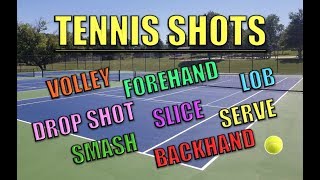 8 Basic Tennis Shots Explained [upl. by Nyer]