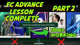 HOW TO COMPLETE FC LESSONS ADVANCED UNLOCK DIVISION RIVALS TOURNAMENT PLAY IN EA FC FIFA MOBILE 24 [upl. by Jem]