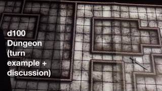 d100 Dungeon turn example  discussion [upl. by Nodnol]