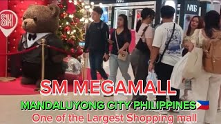 SM Megamall Mandaluyong CITY PHILIPPINES🇵🇭 Walk tour [upl. by Hsakaa]