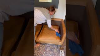 Leather Sofa Restoration  How to Make Leather Look New Again [upl. by Irovi50]