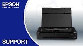 Epson WorkForce WF110  Wireless Setup Using the Control Panel [upl. by Linn]