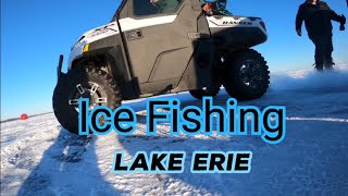 Ice fishing Lake Erie [upl. by Enalda]