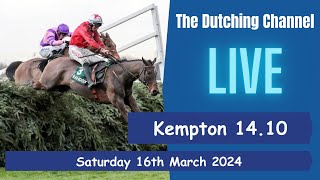 The Dutching Channel  Horse Racing  16032024  Kempton  1410  Boombawn [upl. by Legyn]