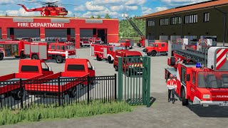 Caserne de pompiers à 5000000€ pleine de camions grande échelle camions médicaux et hélicoptères [upl. by Amethist235]