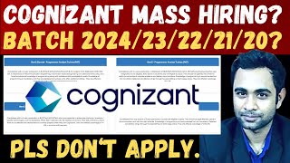 COGNIZANT Mass Hiring 202423222120   Cognizant GenC amp Genc Elevate [upl. by Oicneconi]