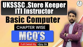 UKSSSC StorekeeperITI Instructor Computer MCQ  Class  4  Objective Questions  By Vijay Sir [upl. by Loretta]