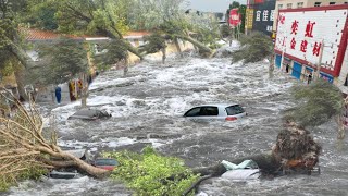 China is now hit by Super Typhoon Yagi In Hainan winds of 234 kmh destroy cities and villages [upl. by Boleslaw]