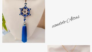 ciondolo Altas beading beadwork [upl. by Enyaw]