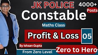 Profit amp Loss Part 5 Discount  For JK Police Constable From Zero Level Quant by Ishaan Gupta [upl. by Otnicaj]