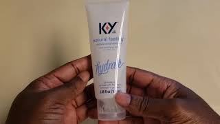 K Y Natural Feeling Personal Lubricant with Hyaluronic Acid Review Very good lubricant to use [upl. by Lari]