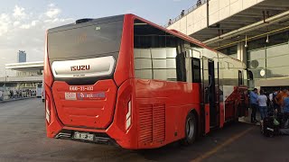 Isuzu Interliner ile Aşti otogara yolculuk kod numara 23403 [upl. by Avram129]