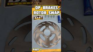 ATV brake rotor swap ASMR  Part 1 yamaha atv yfz450r brake rotor swap howto [upl. by Munt677]