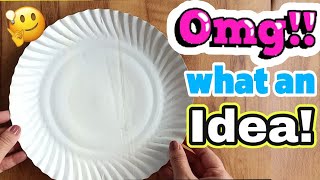 Best out of waste paper plates crafts  Easy paper plate crafts  disposable plate Crafts [upl. by Benis]