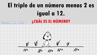 Matemáticas desde cero  Planteo de ecuaciones [upl. by Woodhead]