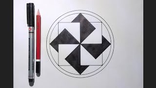 How to Draw  Geometrical Chart  Geometric patterns  Geometric Pattern  Geometric Drawing [upl. by Suinotna599]