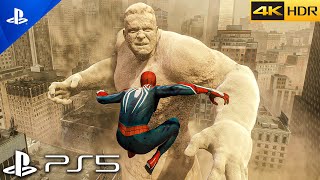 PS5 SpiderMan 2 Sandman Full Boss Fight  ULTRA Realistic Graphics Gameplay 4K 60FPS HDR [upl. by Eastlake]