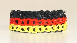 Loom Bandz Armband Anleitung auf Deutsch [upl. by Gerbold]