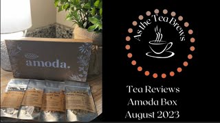 Tea Reviews AmodaTea Box August 2023 [upl. by Haymo750]