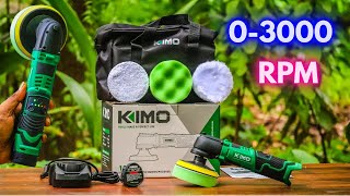 KIMO 12V Lithium Cordless Car PolisherSander Review [upl. by Htir964]