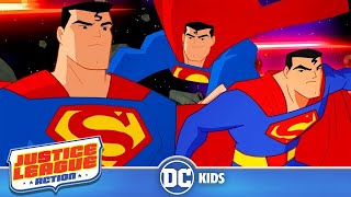 Justice League Action  Superman In Action  dckids [upl. by Enttirb318]