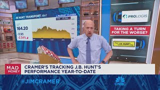 Jim Cramer talks how overbuilding has impacted JB Hunt and Prologis [upl. by Iris574]