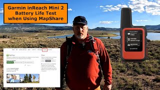 Garmin inReach Mini 2 Battery Life with MapShare [upl. by Trevorr566]