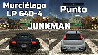 Lamborghini Murcielago LP 6404 vs Fiat Punto  NFS MW Redux V3  WHICH IS FASTEST r [upl. by Yeltneb50]