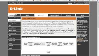 how to open port in Dlink DSL2640U Modem [upl. by Aneg]