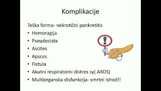 Akutni i hronični pankreatitisi Doc dr Snežana Lukić Akutni i hronični pankreatitis [upl. by Amara165]