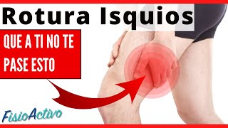 QUE A TI NO TE PASE ESTO ROTURA MUSCULAR ISQUIOTIBIAL💥Tratamiento Masaje y vendaje CASO CLÍNICO [upl. by Breed]