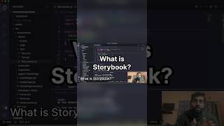 What is Storybook in React 🤔 shorts javascript react coding [upl. by Firehs]