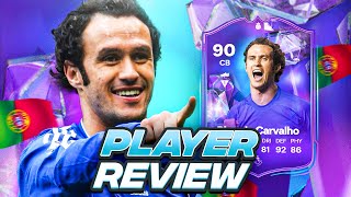 90 FANTASY FC HERO RICARDO CARVALHO SBC PLAYER REVIEW  FC 24 Ultimate Team [upl. by Nywles]