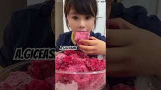 Red Dry Crunchy Crushed Ice EatingCrunchy Ice Eating Asmr mukbang icebites slushies cruncyice [upl. by Iam514]