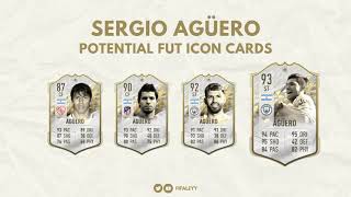 Sergio Aguero Potential FUT ICON Cards [upl. by Onitsoga]