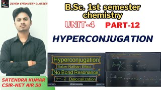 L12 Hyperconjugation bsc 1st sem chemistry  bsc 1st sem chemistry unit 4 bsc chemistry [upl. by Barry]