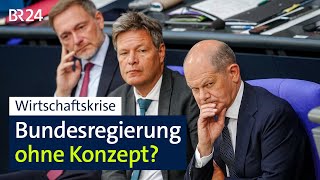 Wirtschaftskrise Bundesregierung ohne Konzept  BR24 [upl. by Nial906]