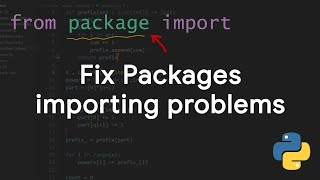 fix and solve problems related to packages in python [upl. by Georgeanna]