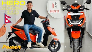 2024 Hero XOOM 110cc Scooter Review Best Under 25 Lakh in Nepal 🛵  Nomad Nepali [upl. by Hammock]